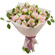 bouquet of lisianthuses carnations and alstroemerias. Samara