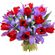 bouquet of tulips and irises. Samara
